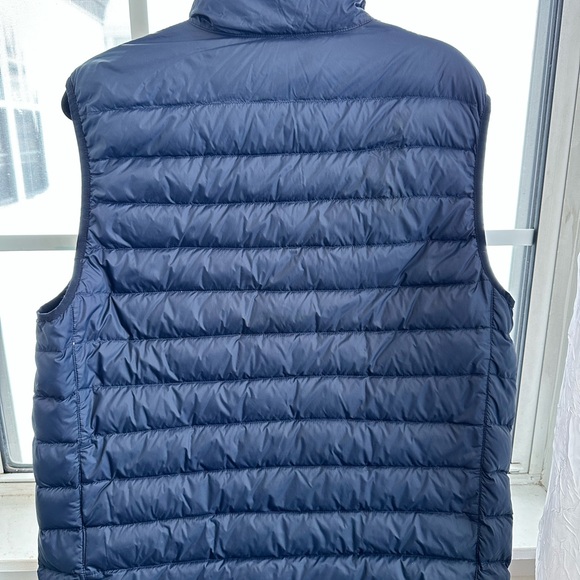 Ralph Lauren Navy Puffer Vest with Yellow Accents - Picture 5 of 9